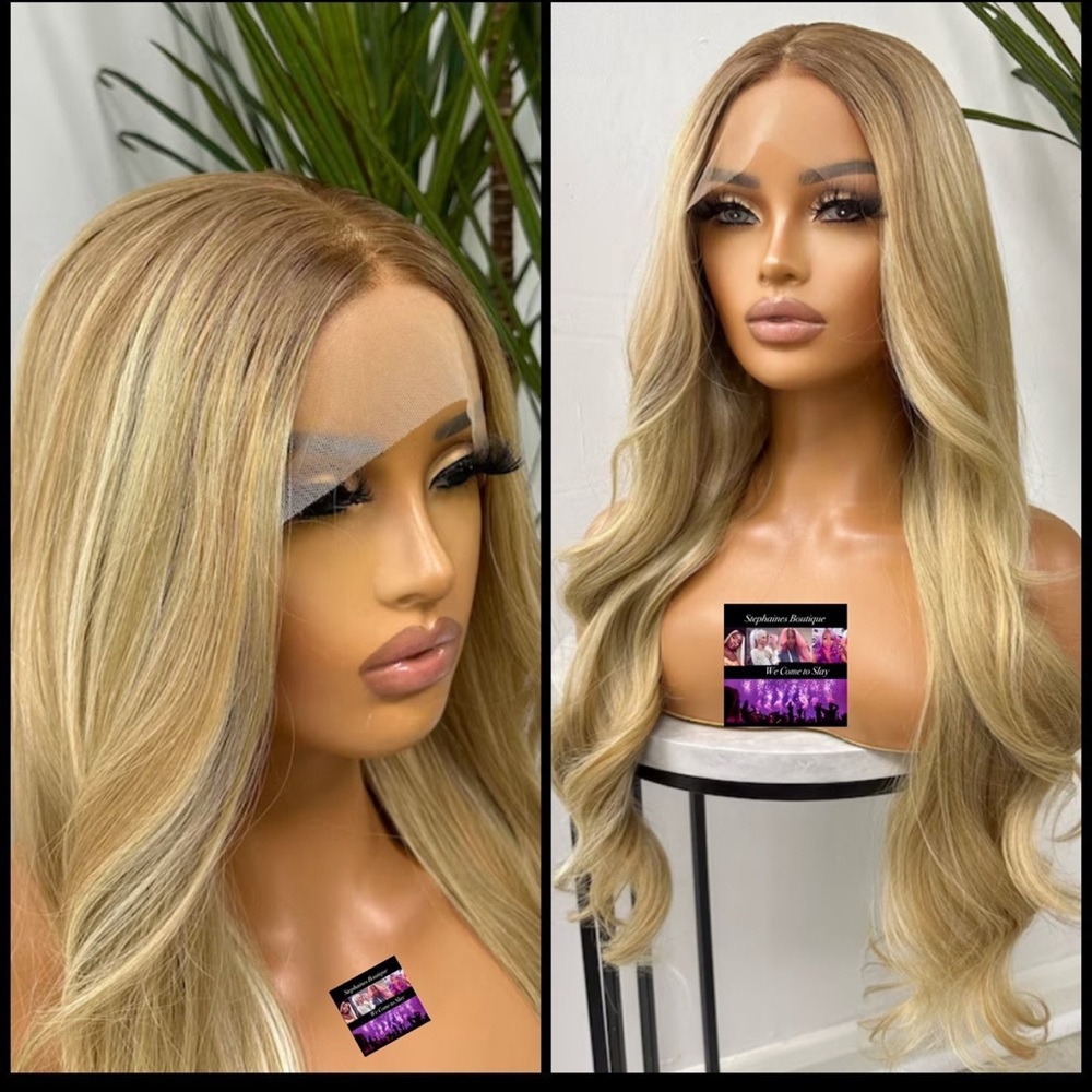 Human Hair Blended Lace Front Wig